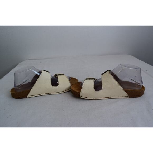 El Naturalista N5794 Shoes Women’s 40 US 9 Cream Sandals Two Strap Leather - Picture 5 of 10